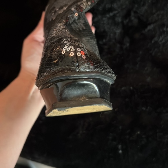 Iron fist skull sequence stripper platform boots - Picture 11 of 16